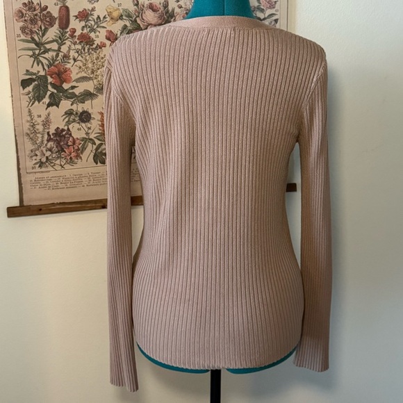 V-Neck Ribbed Sweater - Picture 3 of 5